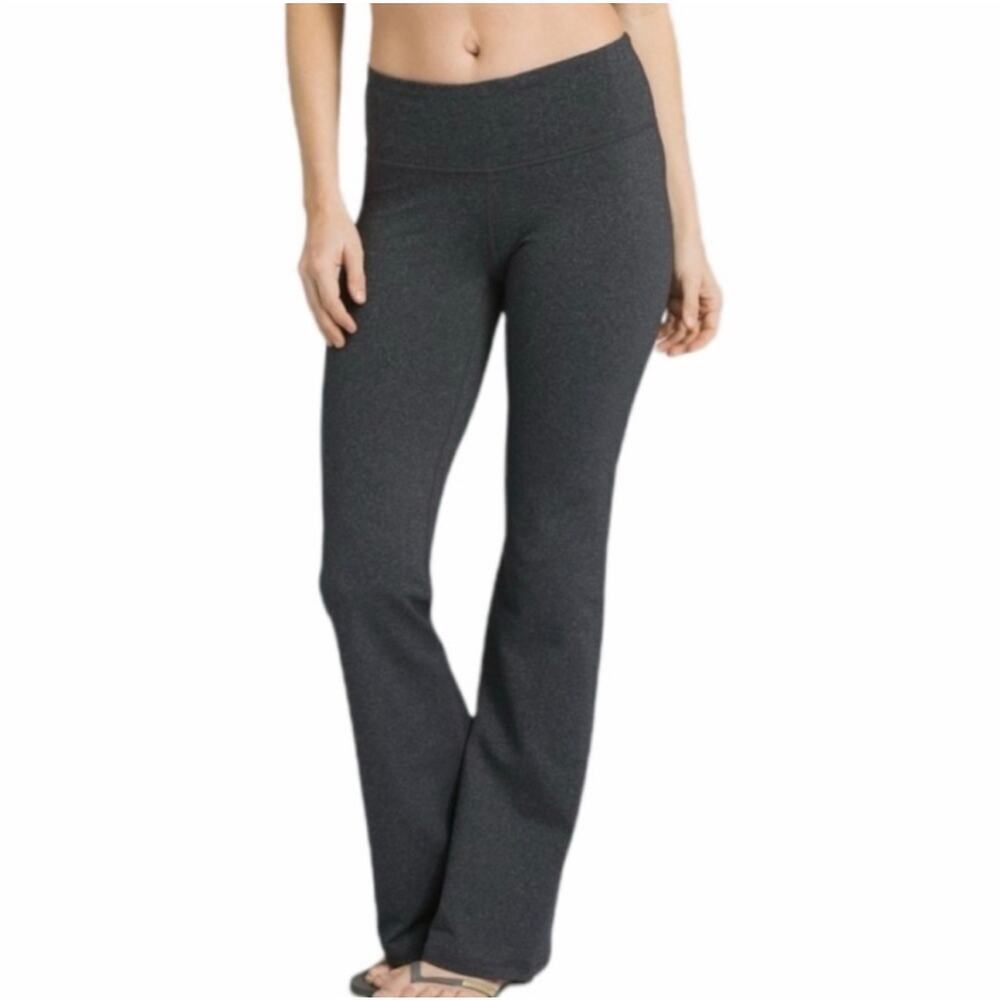 PrAna Pillar Yoga Pants Gray Stretch Flare Womens Sz Small